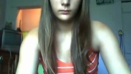 Young Russian teen naked onand showed off boobs