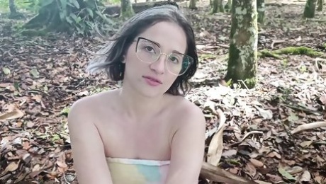 LOST GIRL GETS FUCKED IN THE FOREST IN EXCHANGE OF A RIDE HOME