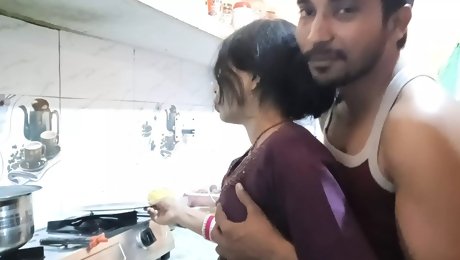 Frist time sex with bhabi ik kitchen sex