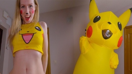 Pikachu teen used her riding skills to get impregnated! Super effective!